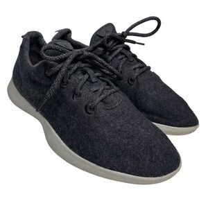 Allbirds Wool Runner Sneakers Mens 10 Natural Black with Natural White Sole